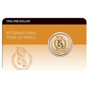 International Year of Peace 1986 $1 Coin Pack (Downies)