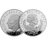 King Charles III 2022 £2 Queen Elizabeth II Tribute 1oz Silver Coin