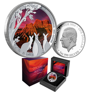 Colours of Australia 2024 Red Centre 1oz Silver Proof Coin