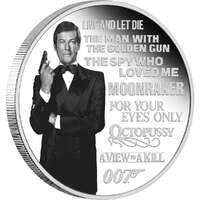 James Bond Legacy Series - 2nd Issue (Roger Moore) 2022 1oz Silver Proof Coloured Coin