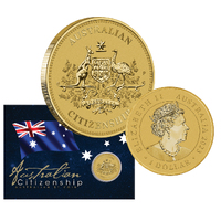 Australian Citizenship 2023 $1 Coin in Card