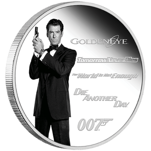 James Bond Legacy Series - 4th Issue (Pierce Brosnan) 2024 1oz Silver Proof Coloured Coin