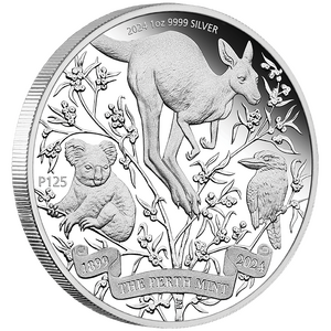 The Perth Mint&#39;s 125th Anniversary 2024 1oz Silver Proof Coin